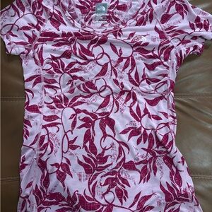 The North Face Pink Short-Sleeve Floral Print Tee